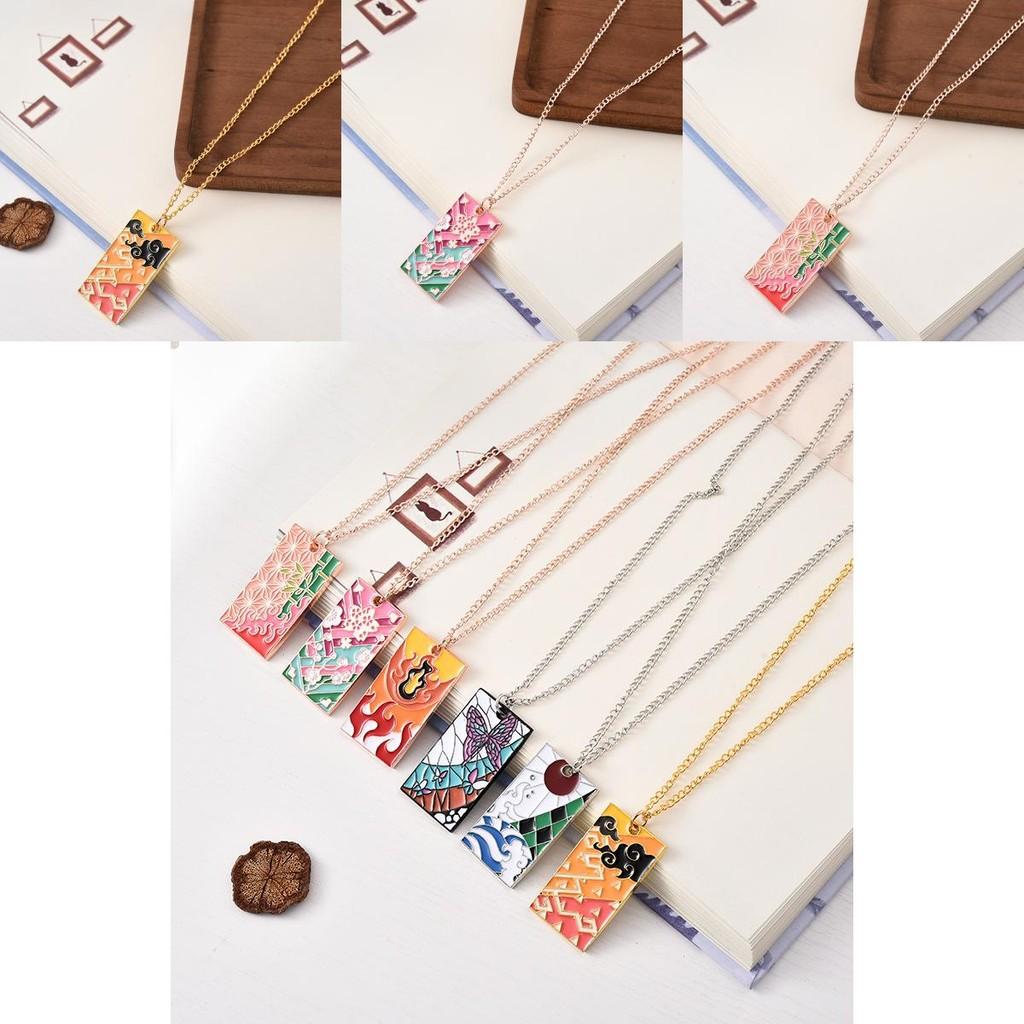 Demon Slayer Pendant Necklace With Zinc Alloy Chain For Men Women