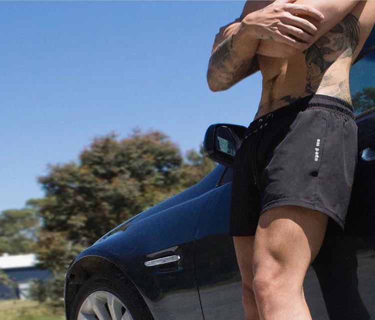 Pantalones Cortos Deportivos Elásticos Transpirables para Hombre para Correr Maratones y Entrenamiento de Sentadillas