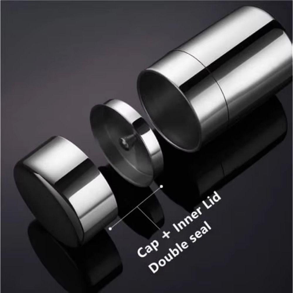 Odor Proof Double Deckel Tea Tins Airtight Double Lids Tea Caddies Container  Spice Storage