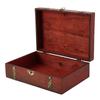 Wooden Storage Box Plain Wood with Lid Multifunction Square Hinged Craft Gift Boxes for Home Supply Storage Container Decoration