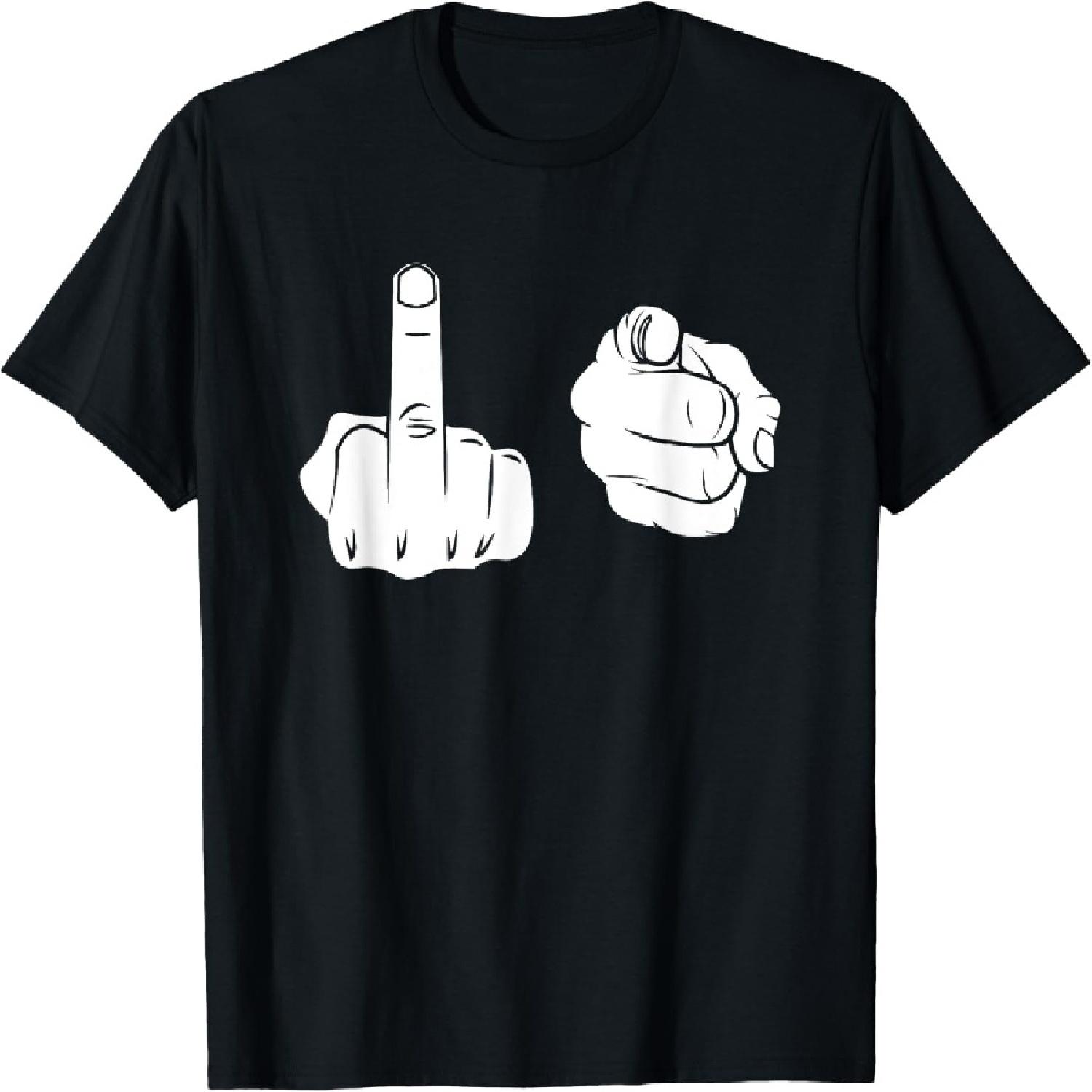 Fuck-You Shirt Middle Finger Pointing Fuk You Tee F S