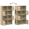 Bookshelf Sonoma Oak Finish 60 x 24 x 101.5 cm Engineered Wood
