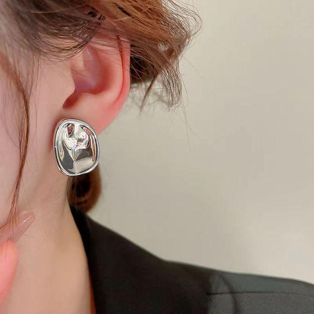 S925 Silver Needle Pearl Stud Earrings for Women