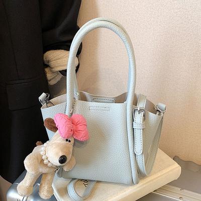 2025 New Niche Simple High-end Korean Version Vegetable Basket Bag Women's Casual Versatile Fashion Messenger Mother and Child Bag