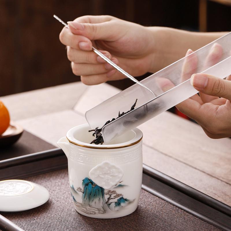 Panda-Themed Jade Tea Set 2024: Cultural Sichuan Travel Set - Perfect for Home, Outdoor Use & Gifts
