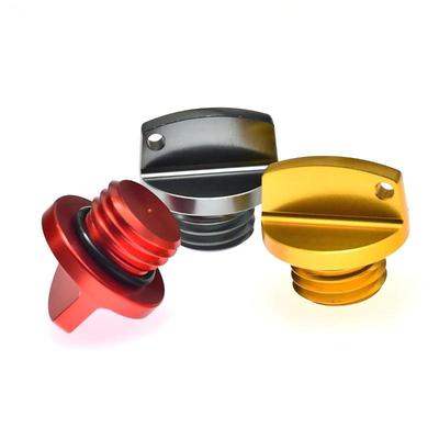 M20 * 2.5 Universal Motorcycle Engine Oil Filler Cap Screw Cover Plug Gray With O-Ring Valve Oil Cap Transmission Tank Cover