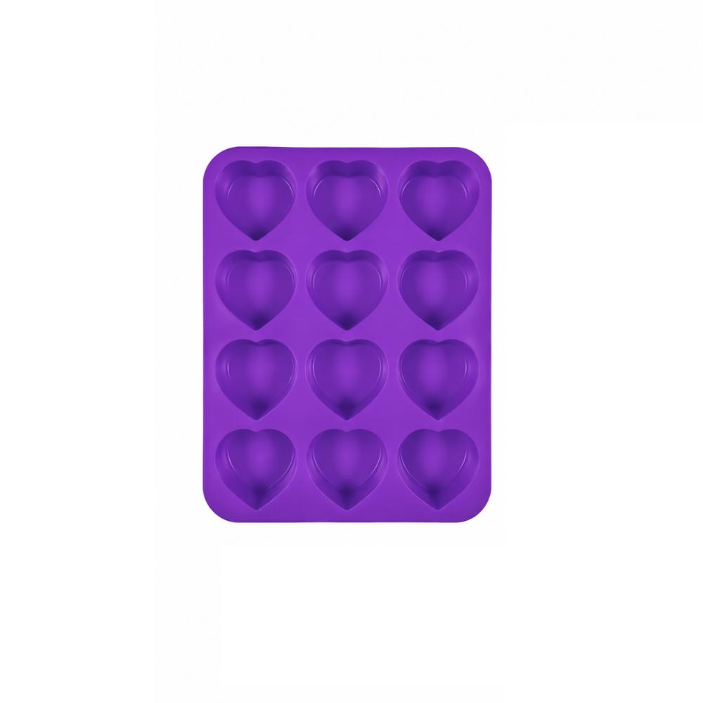 12-Cavity Heart-Shaped Mousse Cake Mold Food Grade Silicone French Pastry Mold  Dessert Making