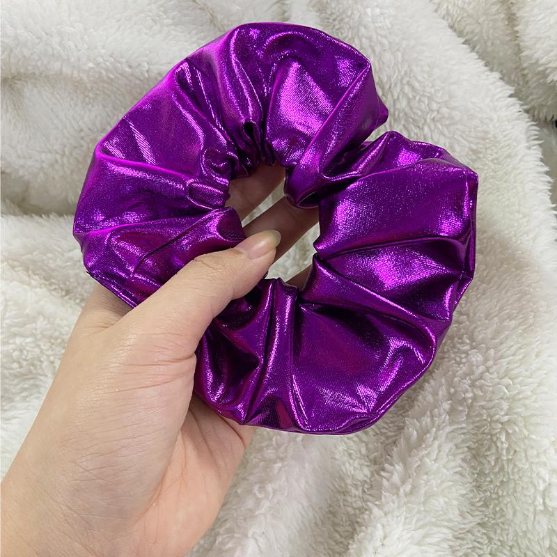 Scrunchie din piele de vară Coreea Scrunchie mare pentru păr femei Benzi elastice pentru păr Crăciun pentru cap Legături de frânghie de păr Suporturi pentru coadă de cal