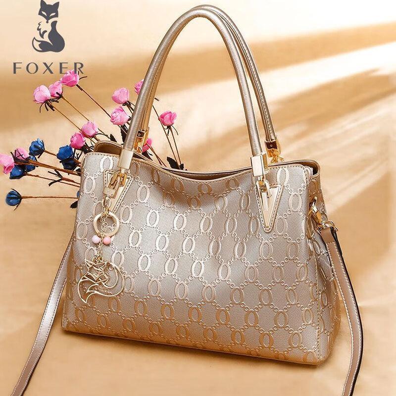 Женская большая сумка-тоут из кожи FOXER