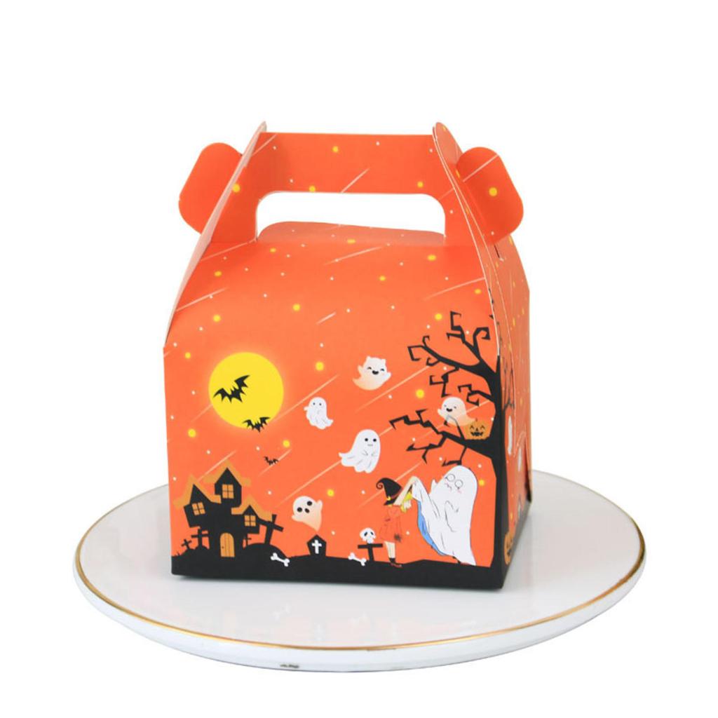 Halloween Colorful Candy Box Biscuit Funny Cookie Packaging Box Trick Or Treat Happy Halloween Supplies