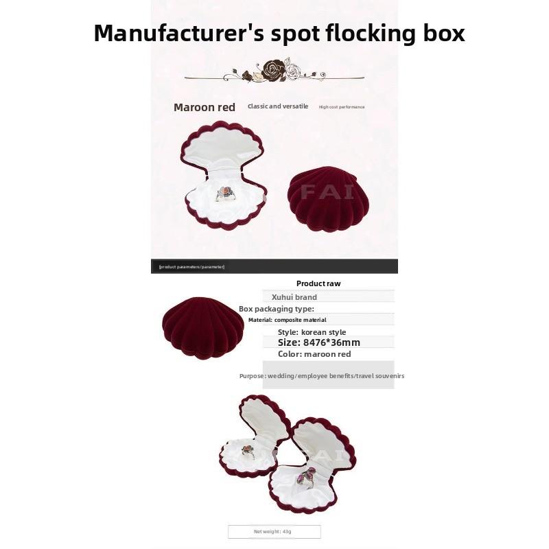 Samt-Schmuckschatulle - Verpackungsbox für Ohrringe, Ringe und Perlen