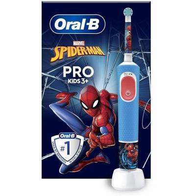 Oral-B Pro Kids3+ Electric Toothbrush for Children Spiderman, Marvel, 1 Brush Head Gentle Brushing, Timer and Vibrations