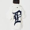 MLB Letter Print Fleece Jacket Unisex jackets Cream 3AFDB0326-46CRS