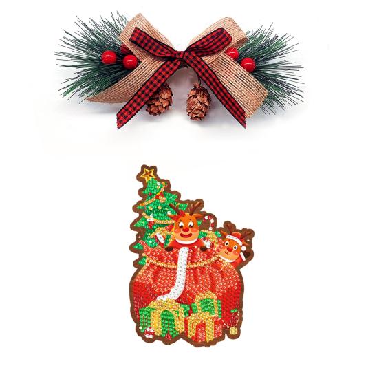 1 Set DIY Diamond Painting Christmas Pendant Enhance Creativity Reduce Stress