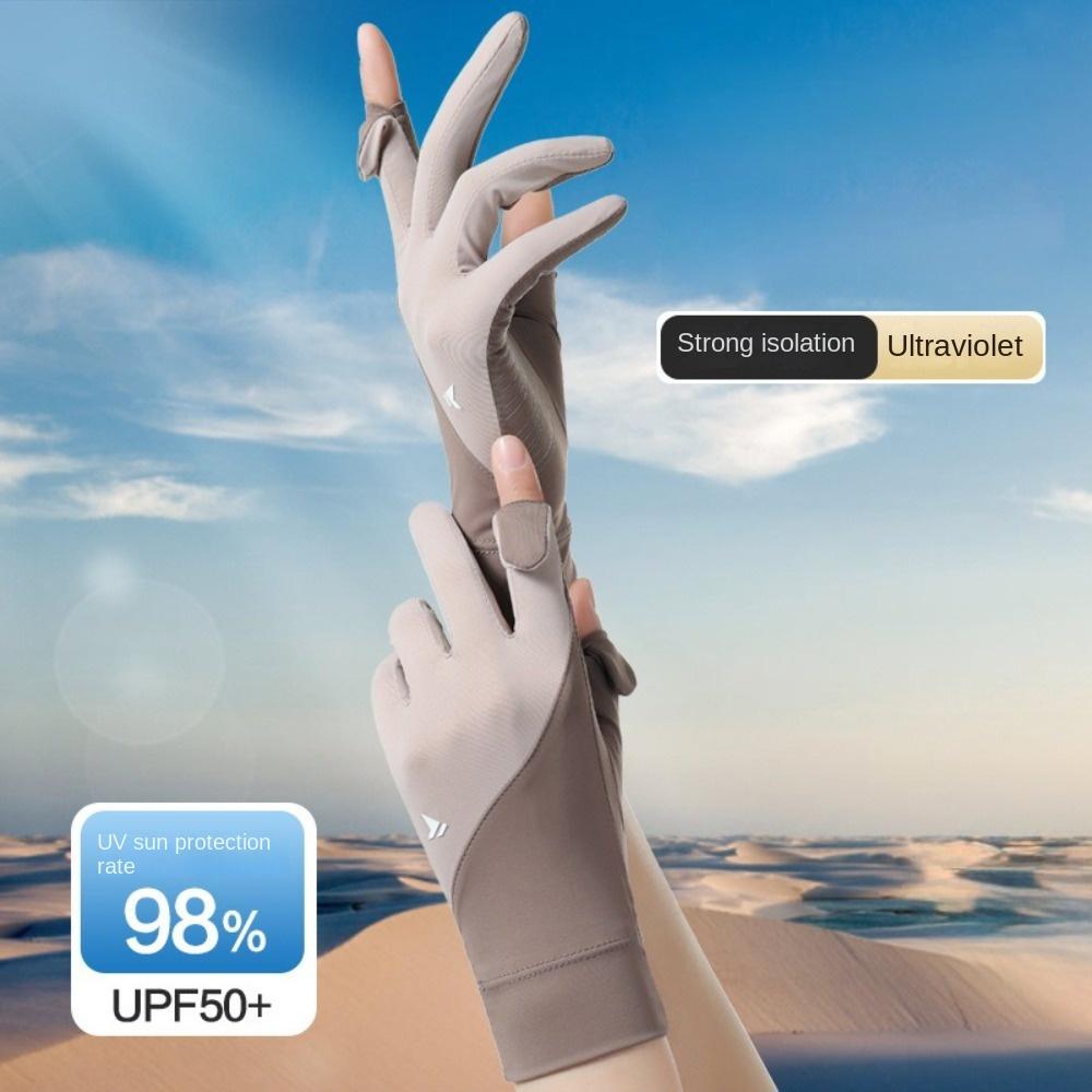 Highly Elastic Ice Silk Gloves Touch Screen Driving Mittens Riding Driving Gloves Outdoor Sports
