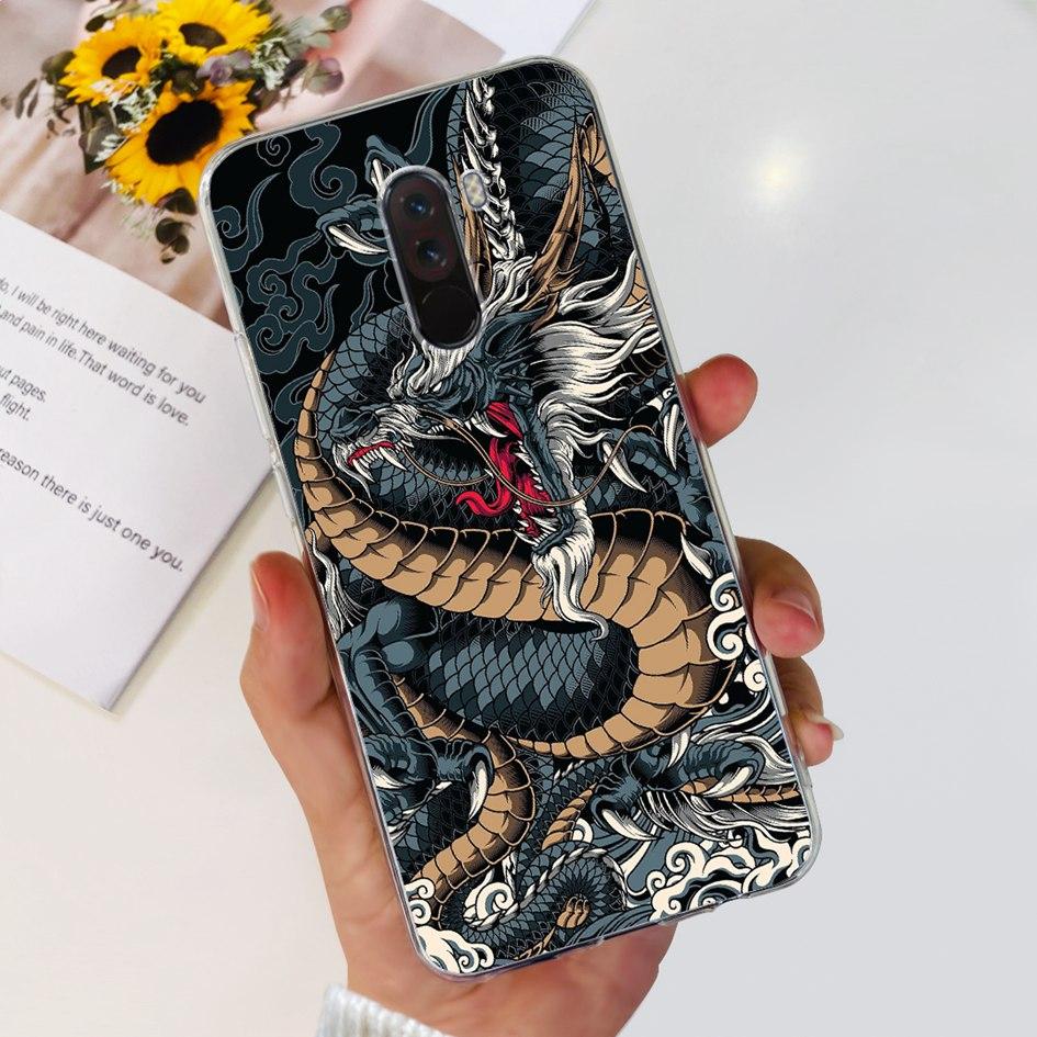 6.81" For Xiaomi Mi Pocophone F1 Case Silicone Back Cover Fashion TPU Phone Case For Xiaomi Poco F1 Cases PocofoneF1 Soft Bumper