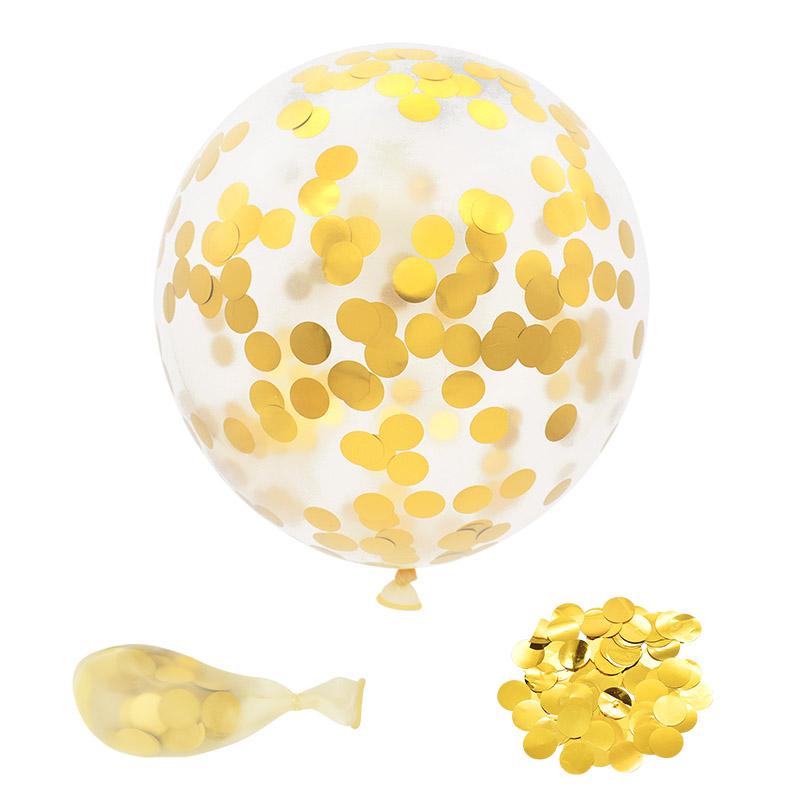 10pcs 12inch Glitter Confetti Latex Balloons Clear Transparent Ball Baby Shower Birthdy Party Wedding Decoration Air Globos
