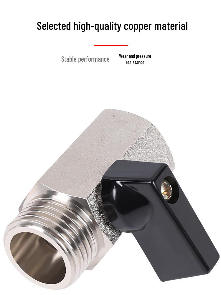 Pneumatic Trachea Valve Connector Set with Mini Ball Valve for Air Compressors