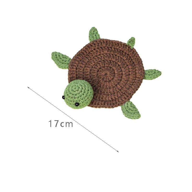 

Подставка под черепаху ручной работы крючком симпатичные коврики в виде черепахи прихватка тарелка коврик для вечеринки на Хэллоуин кружки подставки для чая вязаный коврик для дома 1pcs