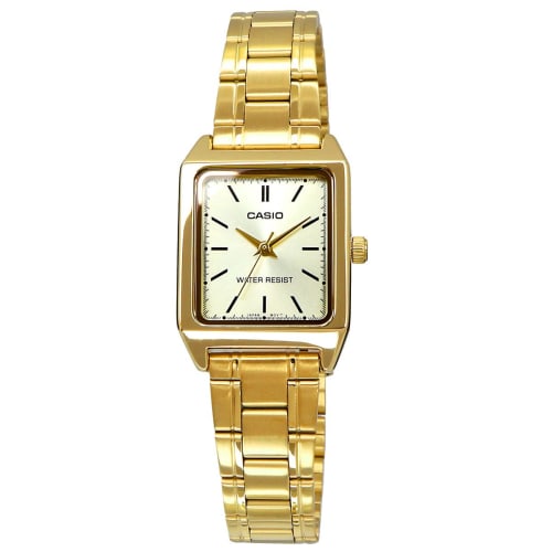 Casio CASIO Standard Quartz Ladies Watch LTP-V007G-9E Gold Metal Band Overseas Model