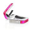 Thalia Capos Exotic Shell ANGEL WING Guitar Capo with Fret Pad ANGEL Series/PINK 12-inch (Chrome/PINK WING)