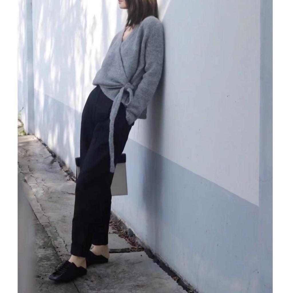 Ethereal Costume Cos Winter New Style of Ladies' Casual Fashion Standard Wool Blend Asymmetrical Cardigan