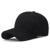 Men's & Women's Japanese Style Corduroy Baseball Cap - Autumn/Winter, Solid Color, Versatile Casual with Sun Protection