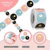100-500Pcs Thank You Labels Stickers Round Paw Print Stickers Self-Adhesive Labels Suitable for Gift Box Bags Package Decor