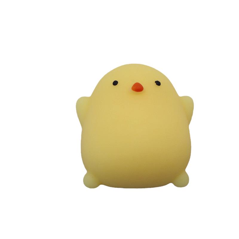 Japan Moe Small Animal Squeeze Toy: Soft Rubber Dumpling Peach
