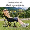 OEING Portable Folding Camping Chair with Footrest