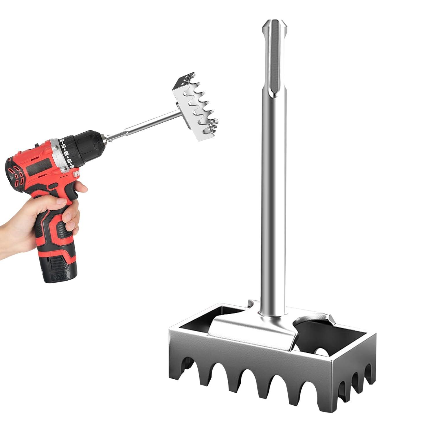 

SDS Plus Square Hole Cutter for Electrical Box, Manganese Steel Rectangle Slot Cutter Tool for Electric Hammer, Fast Wall Circle Head Chisel Hole