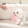 Letter Shape Pet Toy A-Letter Dog Chew with Braided Rope, Tug of War Boredom Puppy Teeth Cleaning Toy, for Small Medium Breed Dogs