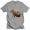 Respektiert die Capybaras Lustiges Capybara Foto Klassisches Baumwoll-EU-Größen T-Shirt Harajuku Streetwear Männer Harajuku Lustige Männerkleidung