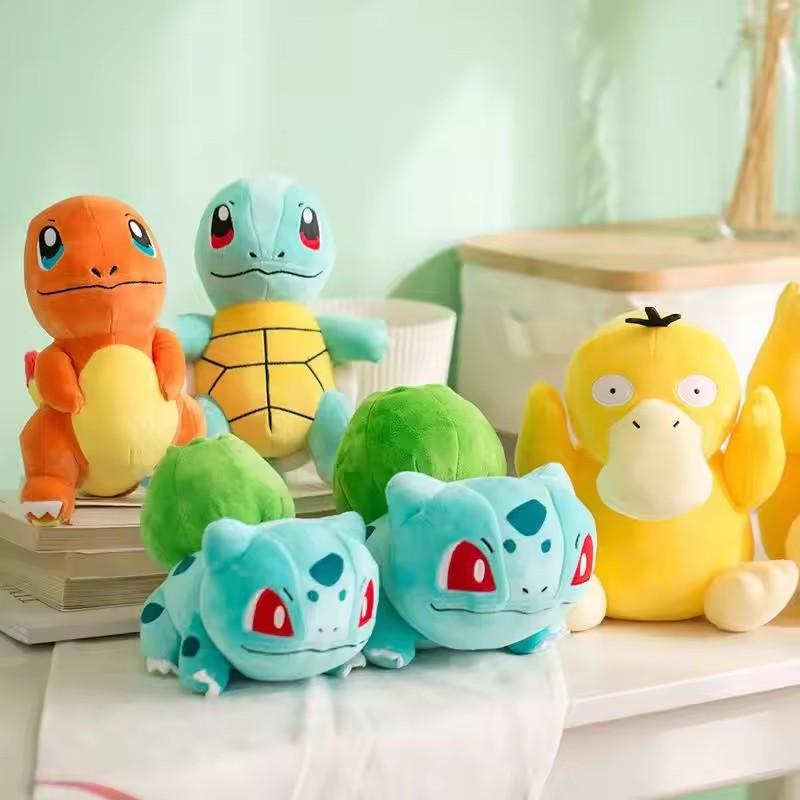 20Cm Pokemon Plush Doll Pikachu Stuffed Toys For Children Charmander Squirtle Bulbasaur Jigglypuff Eevee Snorlax Lapras Kids~