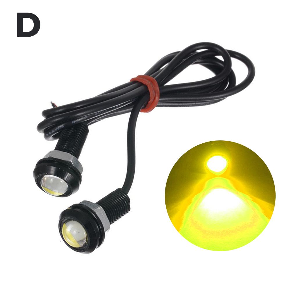 2 SZTUK 18MM Motocyklowe Światła Do Jazdy Eagle Eye LED Super Jasne Światła Do Jazdy Dziennej DRL Światła Do Jazdy Cofania Stopu Wodoodporne