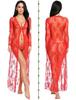 European and American Style Lace Mesh Transparent Nightdress