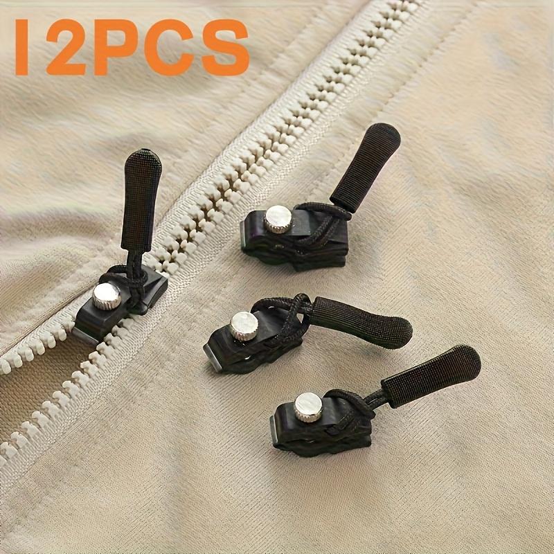 12pcs/3 Sizes Zipper Repairer Detachable Suitable for Bags, Coats, Home Use Tool-Free Replacement Zipper Lock Zipper Head