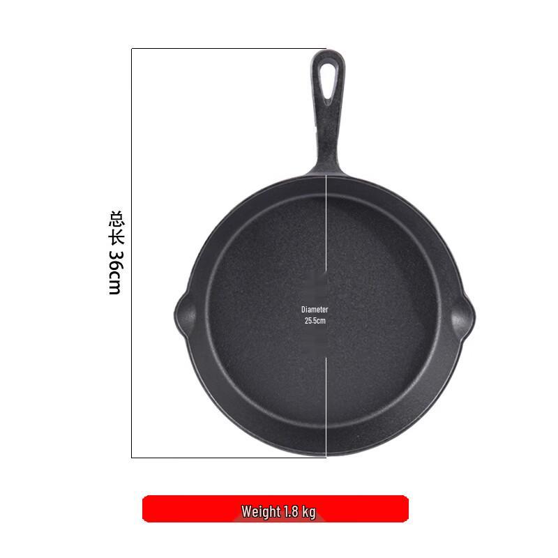 ZISIZ Cast Iron Frying Pan Set
