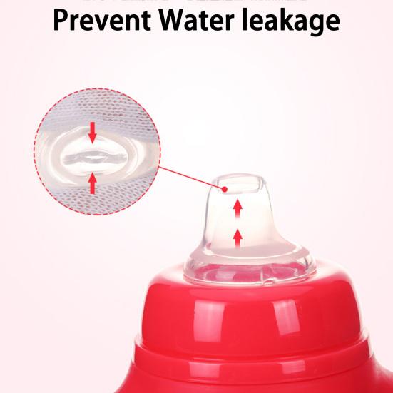 180ML Baby Wasserbecher Anti-Erstickungsgefahr Staubdicht Gute Abdichtung Eingebauter Schwerkraftball mit Griff Wasser trinken Auslaufsicher Abgerundeter Griff Kinder