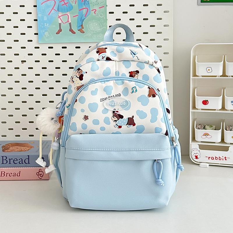 Schoolbag Japanese Girl Backpack Female Fresh and Sweet Wind Campus Student Schoolbag New Lightweight Large-capacity Commuting Backpack