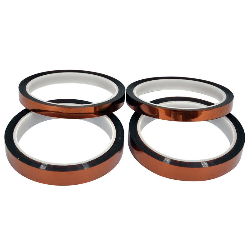 High-Temperature Gold Finger Brown Tape - Lithium Battery Insulation & Anti-static Small Core Tube
