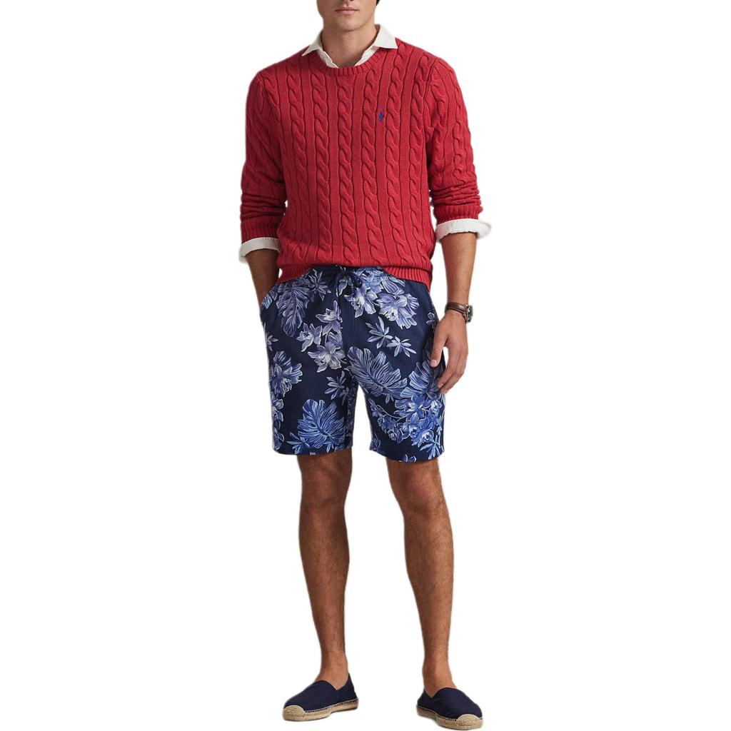Polo Ralph Lauren FW25 Regular Fit Zopfmuster Baumwolle Rundhals Langarm Pullover Herrenpullover 710775885-525