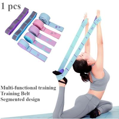 1pc Multi-Section Elastic Yoga Resistance Bands Adult Child Dance Training Gym Home Pilates Exercise Pull Strap Belt Fitness Sport