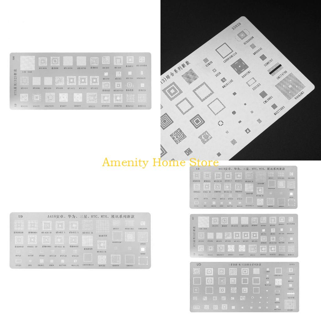 

F26C 3pcs Universal BGA Reballing Stencils For MTK for HTC for Huawei Android CN