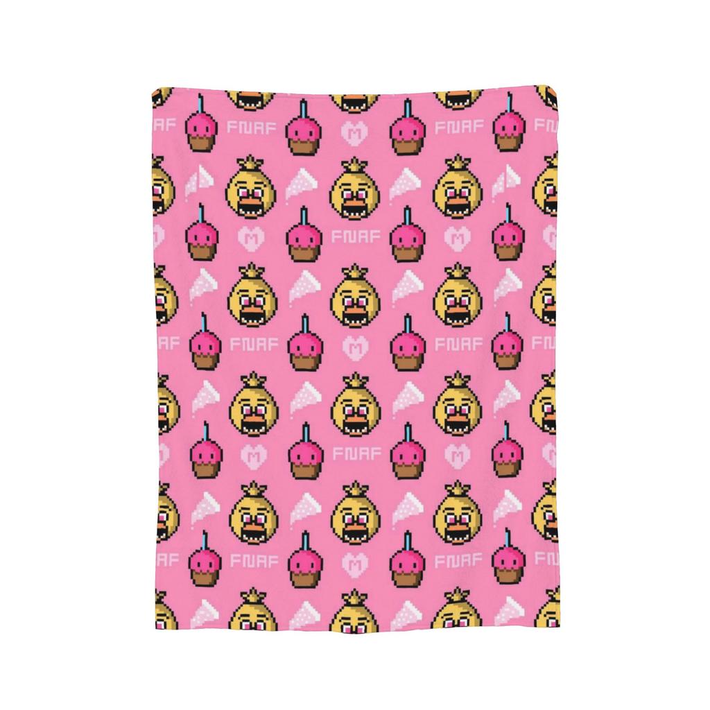 Chica Fnaf Horror Game Bonnie Blanket Multi-size Super Soft and Warm Throw Blankets for Couch Sofa and Bed