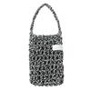 22SS01AW070 Handmade Knit Two-Way Mini Bag (Black/White)