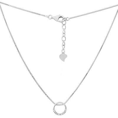Colar de prata com zircônias, peso do item 2,61 g (2167921)