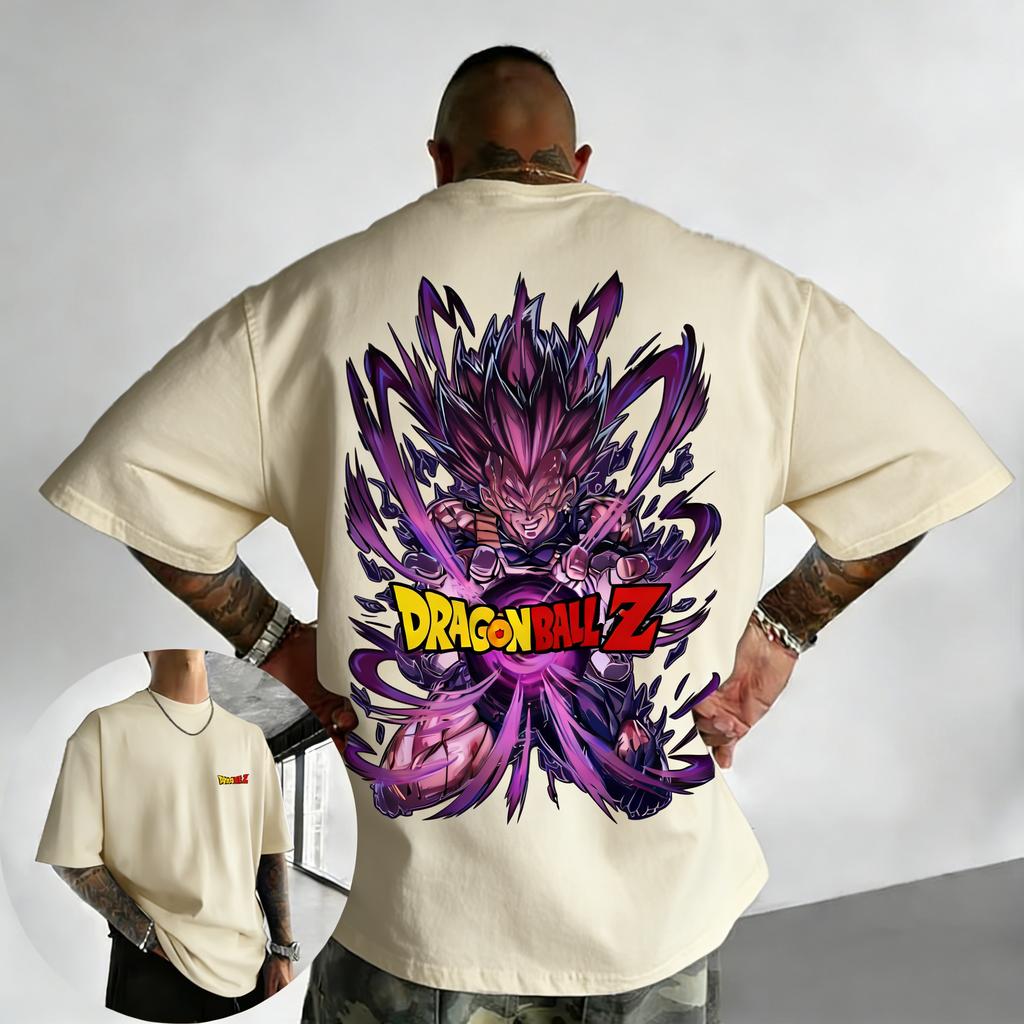 Dragon Ball Trendy Hot Items Anime Tshirt Summer New Vegeta Printed Mens and Womens Trendy Versatile Loose Casual Top