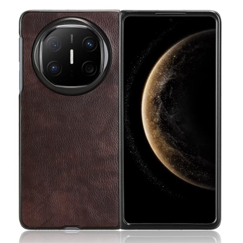 Für Mate X6 Litchi Grain Leder Haut Muster PU und PC Buch Abdeckung Für Mate X6 Rutschfeste Schutz Zurück Abdeckung