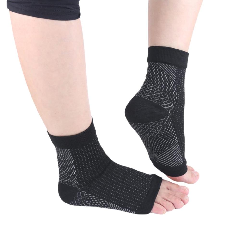 1 Paar Elastische Leichte Kompressions-Sportsocken-Ärmel Funktionale Druck-Schrumpf-Socken Knöchelstütze Bandage Socke Für Fitness